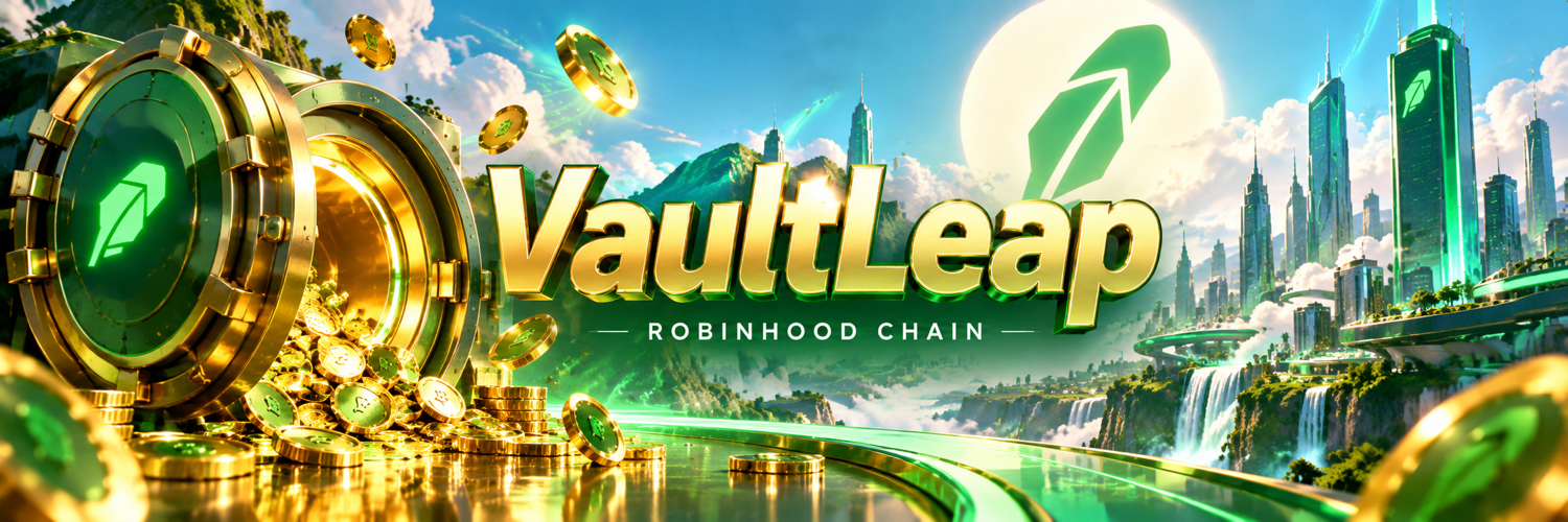 VaultLeap vault in a green and gold futuristic city
